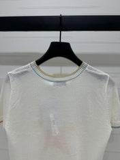DIOR SHORT-SLEEVE KNIT TOP 269459