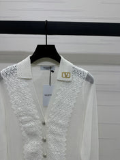 VALENTINO LONG-SLEEVE KNIT CARDIGAN 274971