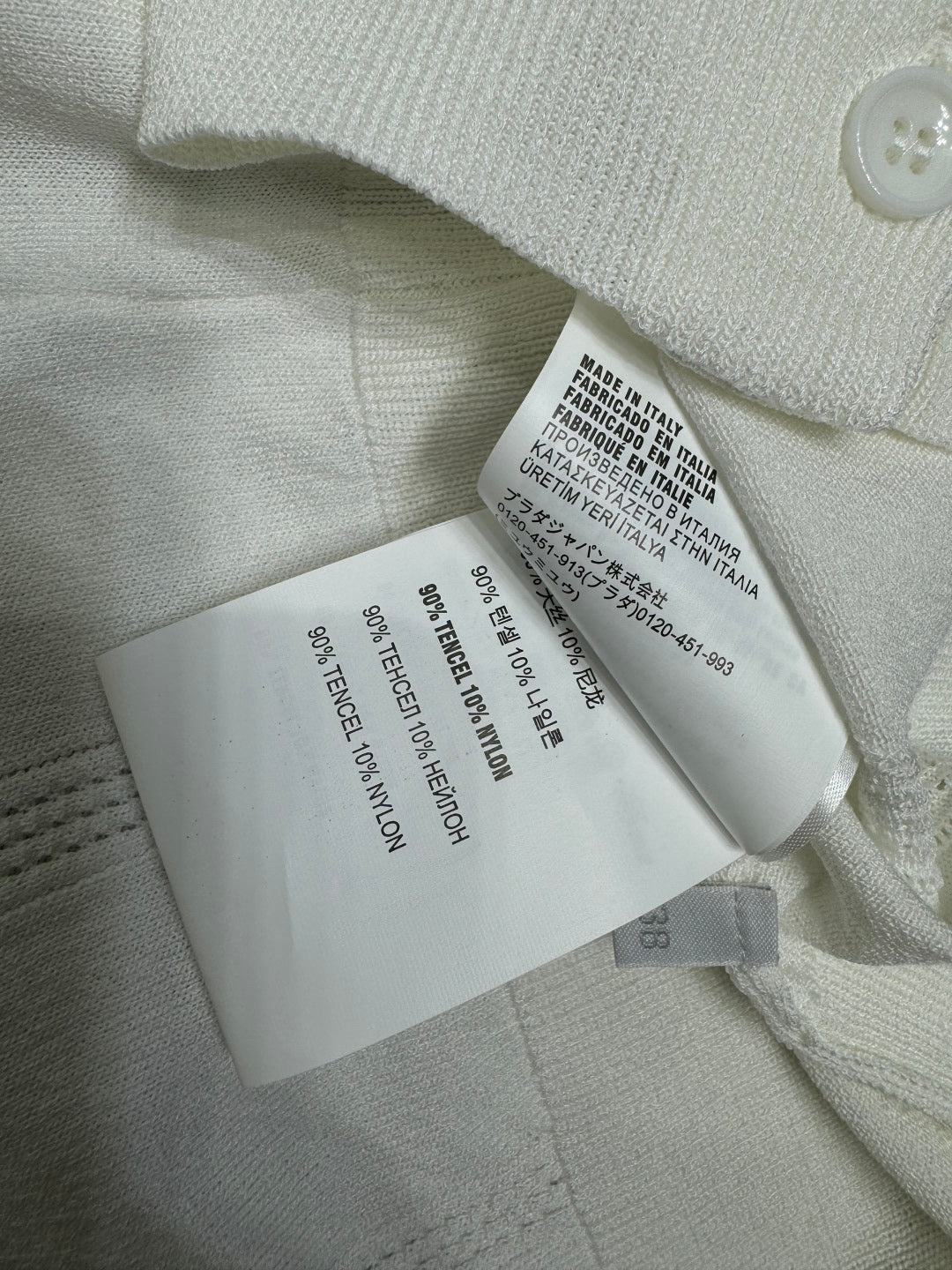 MIU 25S ROUND NECK STRIPED KNIT RAGLAN SHORT SLEEVES 264108