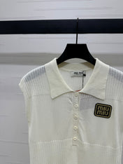 MIU 25S SWEATER VEST 264086