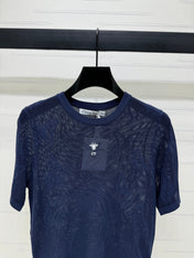 DIOR 25S BUTTERFLY WOVEN T-SHIRT 264064