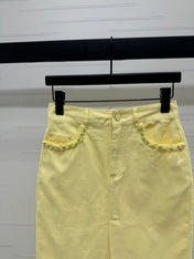 GUCCI SLIT DENIM SKIRT 269444