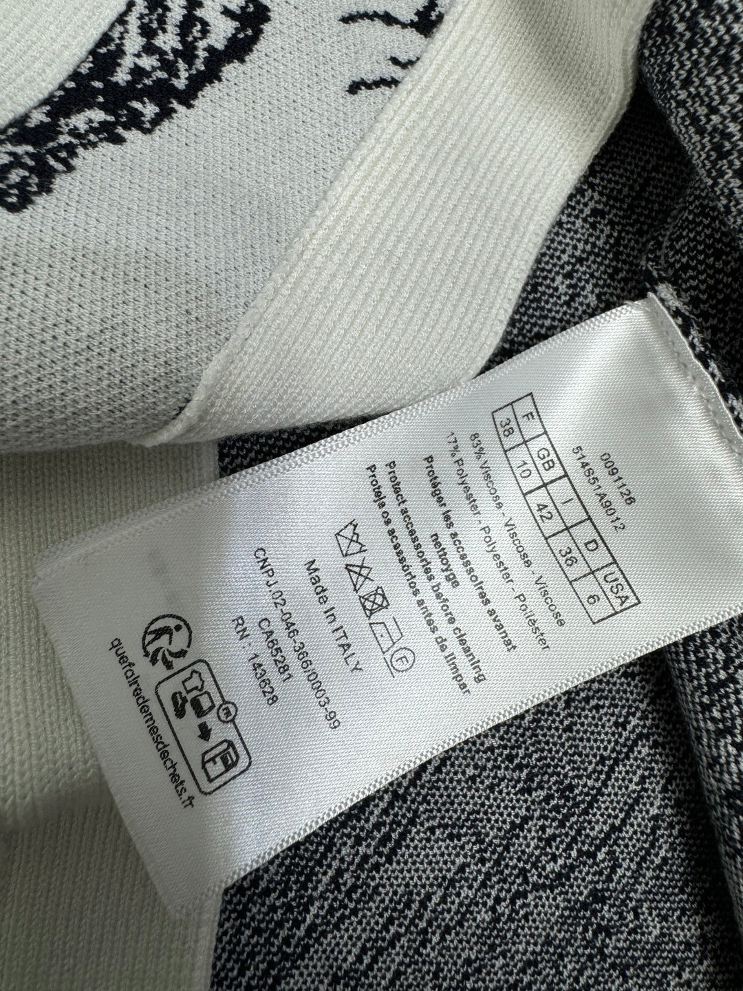 DIOR JACQUARD KNIT CARDIGAN 274879