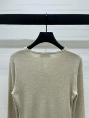 MIUMIU KNITTED LONG SLEEVE TOP STYLE 484