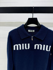 MIUMIU POLO KNIT SWEATER STYLE 750