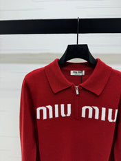 MIUMIU POLO KNIT SWEATER STYLE 749