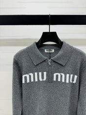 MIUMIU POLO KNIT SWEATER STYLE 748