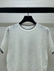 DIOR 26S SHORT-SLEEVE KNIT TOP 1387