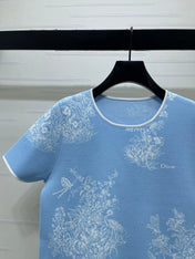DIOR 26S SHORT-SLEEVE KNIT TOP 1360