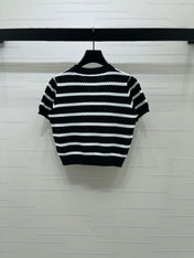 CHANEL 26S SHORT-SLEEVE KNIT TOP 1345