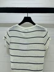 CHANEL 26S SHORT-SLEEVE KNIT TOP 1342