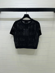 CHANEL 26S OPENWORK KNIT CARDIGAN 1334