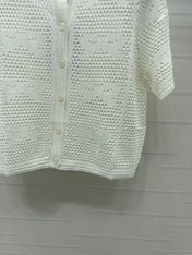 CHANEL 26S OPENWORK KNIT CARDIGAN 1333