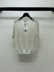 CHANEL 26S SHORT-SLEEVE KNIT TOP 1332