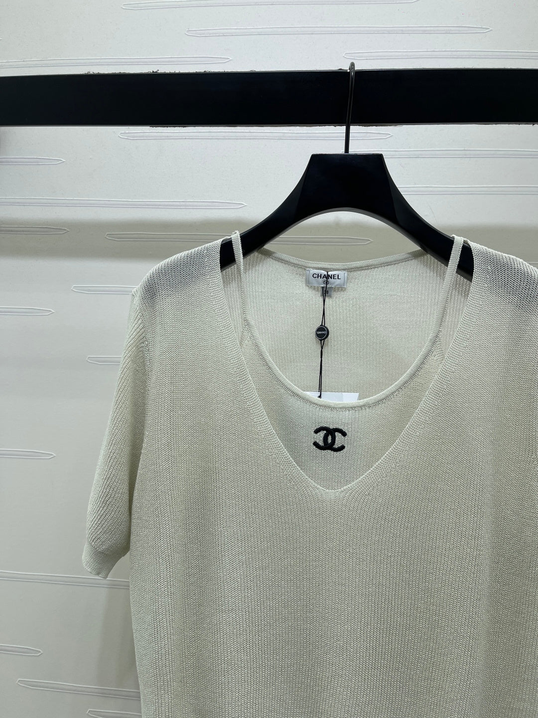 CHANEL 26S SHORT-SLEEVE KNIT TOP 1332