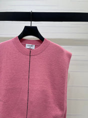 CHANEL 26S CONTRAST KNIT VEST 1325