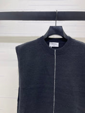 CHANEL 26S CONTRAST KNIT VEST 1324