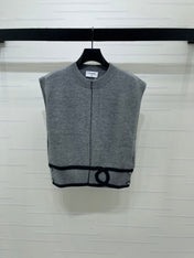 CHANEL 26S CONTRAST KNIT VEST 1323
