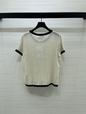 CHANEL 26S SHORT-SLEEVE KNIT TOP 1321