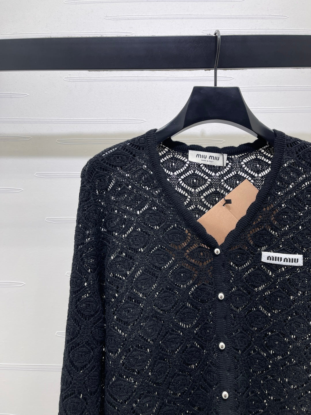 MIUMIU 26S LACE KNIT CARDIGAN 1521