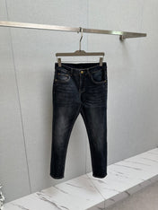 BLACK DENIM JEANS FEATURING THE DIOR OBLIQUE MOTIF ON BACK POCKET