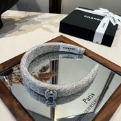 CHANEL 26S HEADBAND IN GREY TWEED 503058