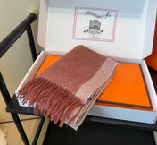 HERMES 25S SCARF 190 IN CASHMERE 854634