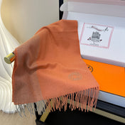 HERMES 25S SCARF 190 IN CASHMERE 986050