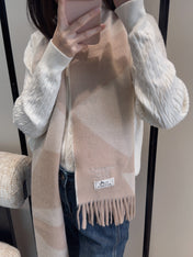 HERMES 25S SCARF 190 IN CASHMERE 987694