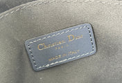 DIOR 25S 30 MONTAIGNE CLUTCH BAG 24 IN BLUE DIOR OBLIQUE JACQUARD