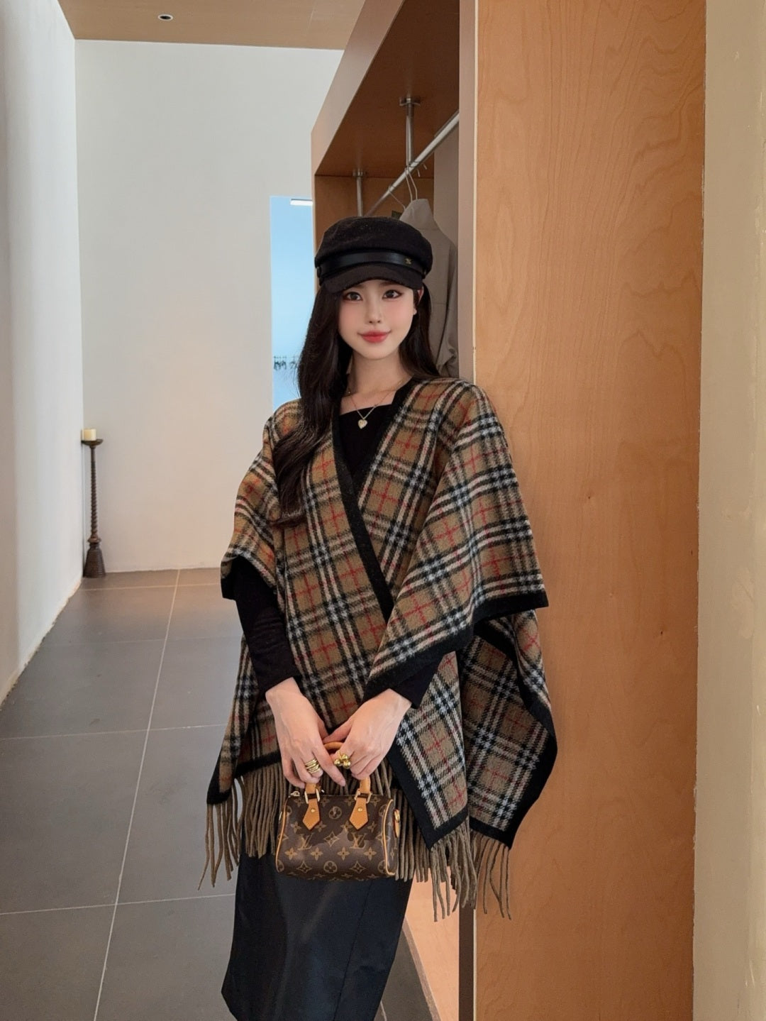 BURBERRY 25S PLAID KNITTED SCARF 114