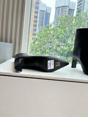 BALENCIAGA 25S ANKLE BOOTS IN BLACK COW LEATHER
