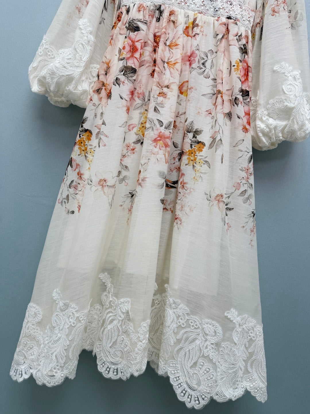 ZIMMERMANN 26S STAND COLLAR LONG-SLEEVE DRESS STYLE 140