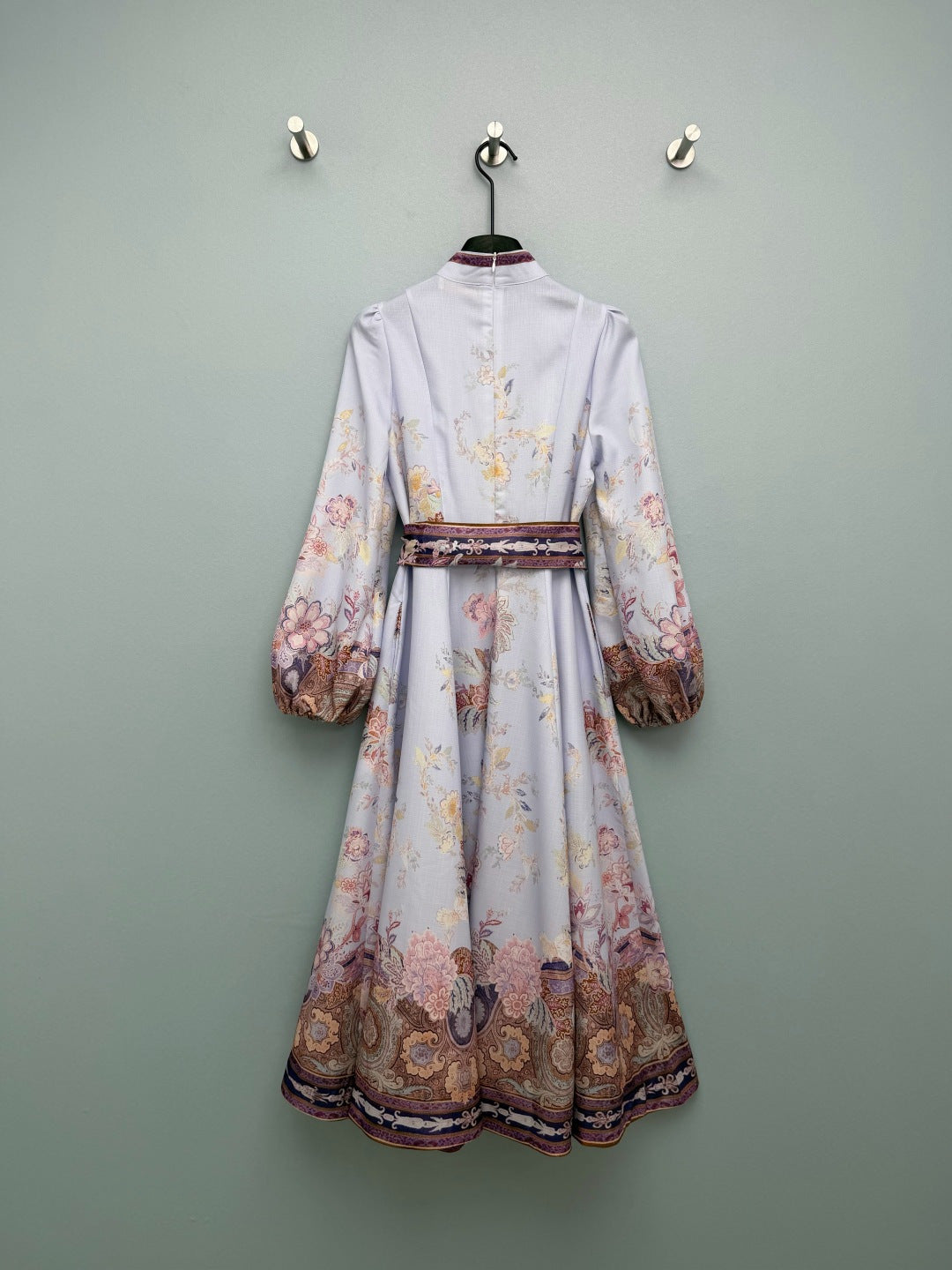 ZIMMERMANN 26S STAND COLLAR LONG-SLEEVE DRESS STYLE 136