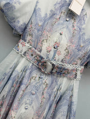 ZIMMERMANN 26S PUFF SLEEVE SHIRT DRESS STYLE 100