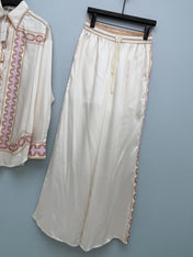 ZIMMERMANN 26S TOP AND WIDE-LEG PANTS SET STYLE 98