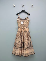 ZIMMERMANN 26S PATTERNED SPAGHETTI STRAP DRESS STYLE 96