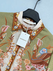 ZIMMERMANN 26S SHIRT AND SHORTS SET STYLE 77