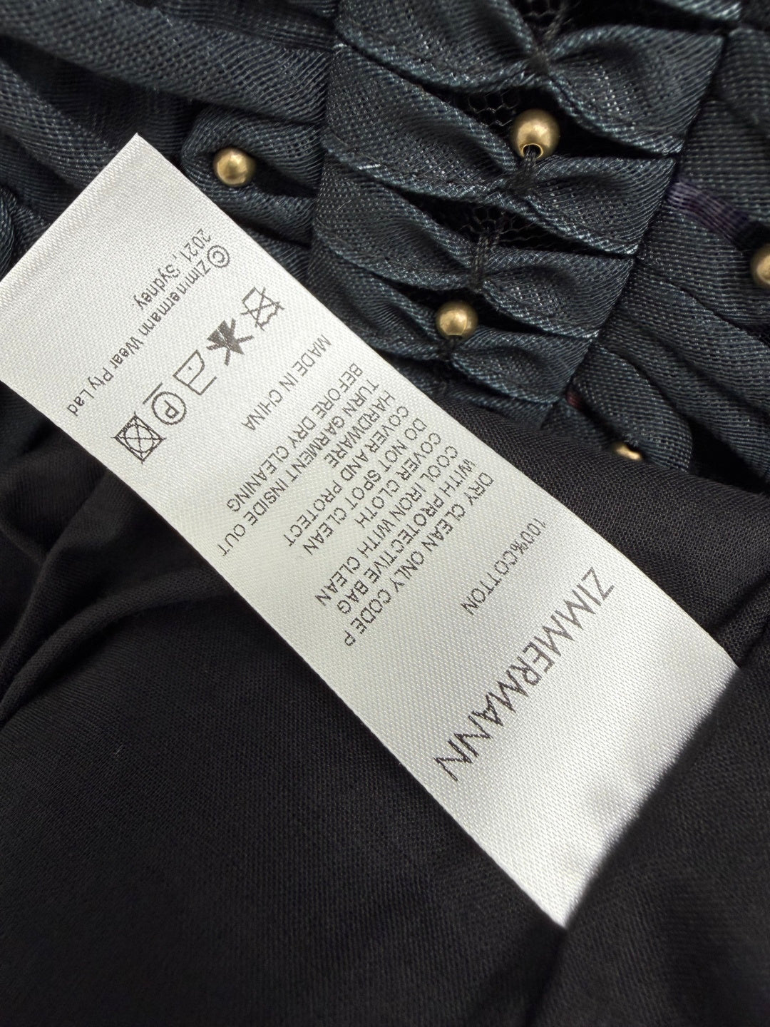 ZIMMERMANN 26S PATTERNED CAMI DRESS STYLE 66