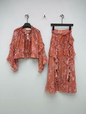 ZIMMERMANN 26S TOP AND SKIRT SET STYLE 64