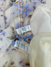 ZIMMERMANN 26S PATTERNED TOP AND SKIRT SET STYLE 24