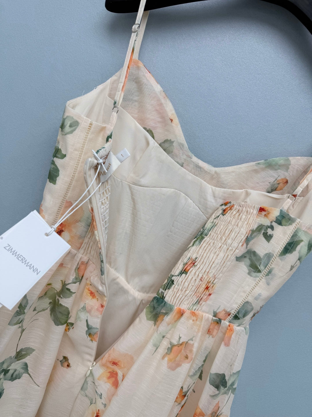 ZIMMERMANN 26S FLORAL SPAGHETTI STRAP DRESS STYLE 23