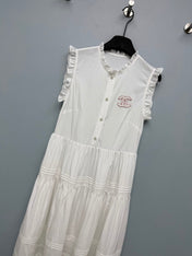 CHANEL 26S PLEATED SLEEVELESS DRESS STYLE 1127