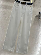 HERMES 25S HIGH-WAIST STRAIGHT JEANS 353