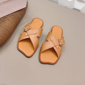 CHLOÉ 26S SANDALS IN LIGHT BROWN CALFSKIN