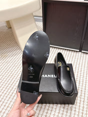 CHANEL 26S LOAFERS IN BLACK CALFSKIN