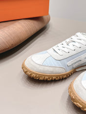 HM 26S BOUNCING SNEAKERS IN ICE BLUE NYLON AND LIGHT GREY SUEDE
