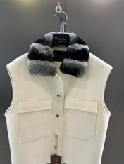 LP 26S FUR-COLLAR VEST 594