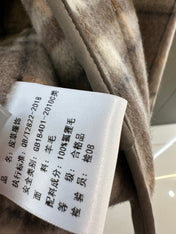 BURBERRY 25S PLAID WOOL COAT 133