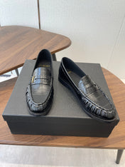 YSL 26S LOAFER IN BLACK CALFSKIN